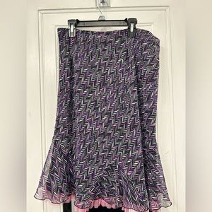 Cato purple floral size large